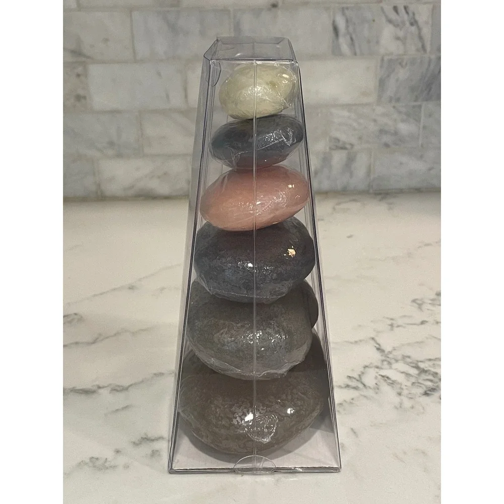 Smith‎ & Hawken Stone Floating Candles Pillar Rocks Set of 6